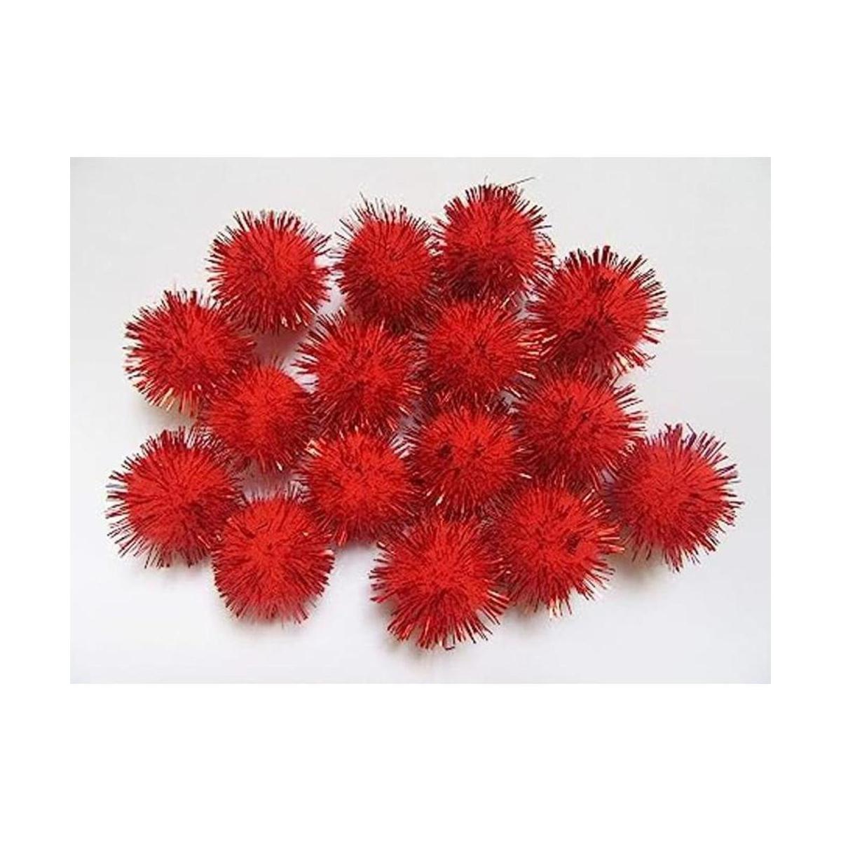 YYCRAFT 200 pompones de espumillón con purpurina para