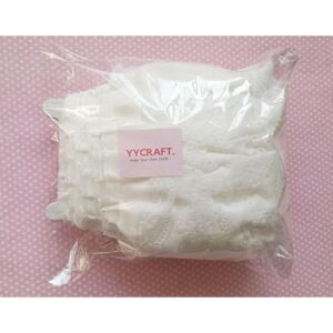 YYCRAFT Paquete de 15 y 3 capas de organza plisada borde_3