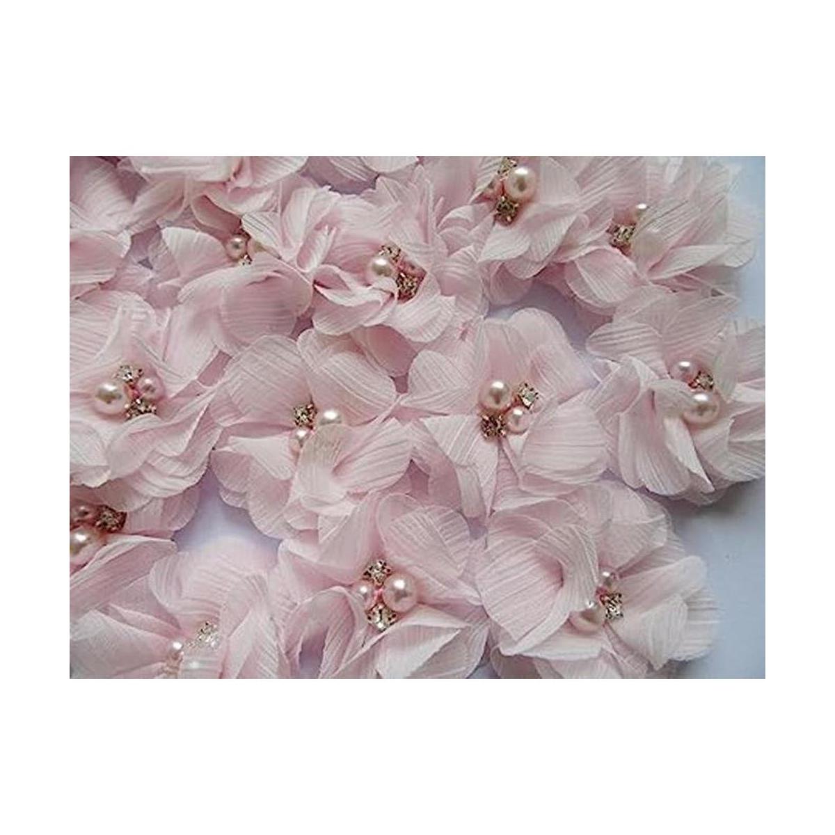 yycraft Pack de Flores de estrás de 2 pulgadas con perla