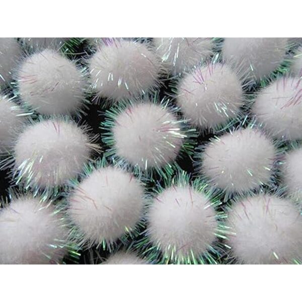 YYCRAFT 100 bolas brillantes de oropel con purpurina para_2