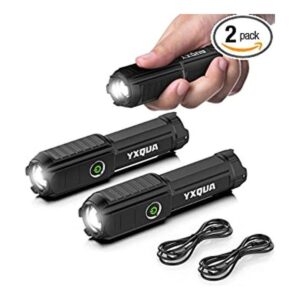 Paquete de 2 linternas recargables por USB pequeñas y_1