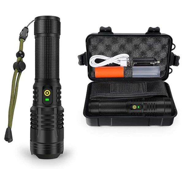 YXQUA Linterna XHP70 de 12000 lúmenes linterna recargable_1