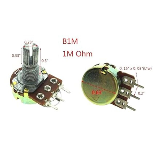 B1 M 1 M Ohm Individual lineal Taper Potenciómetros de 3_3
