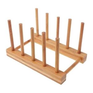 Escurridor de platos de madera de bambú para escurridor de