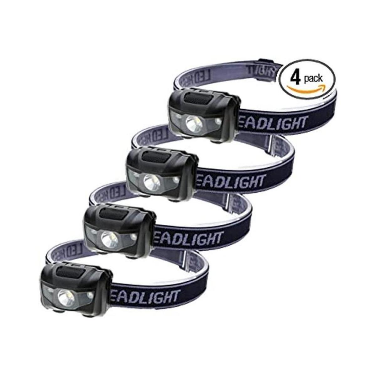 Paquete de 4 faros delanteros LED impermeables luces