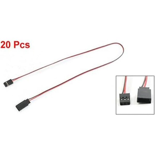 102030 PCS color rojo y blanco negro 3 Terminal Macho a_2