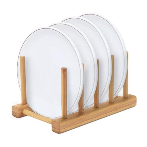 Escurridor de platos de madera de bambú para escurridor de