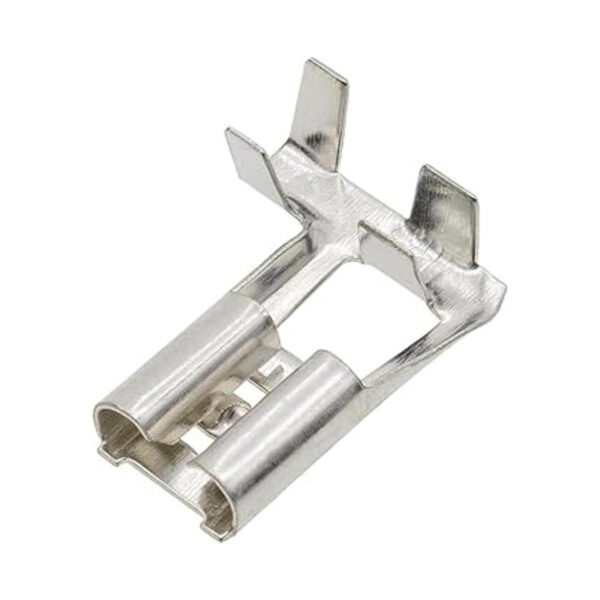 10 pcs 6.3 mm ángulo recto L Tipo Crimp Terminal Spade