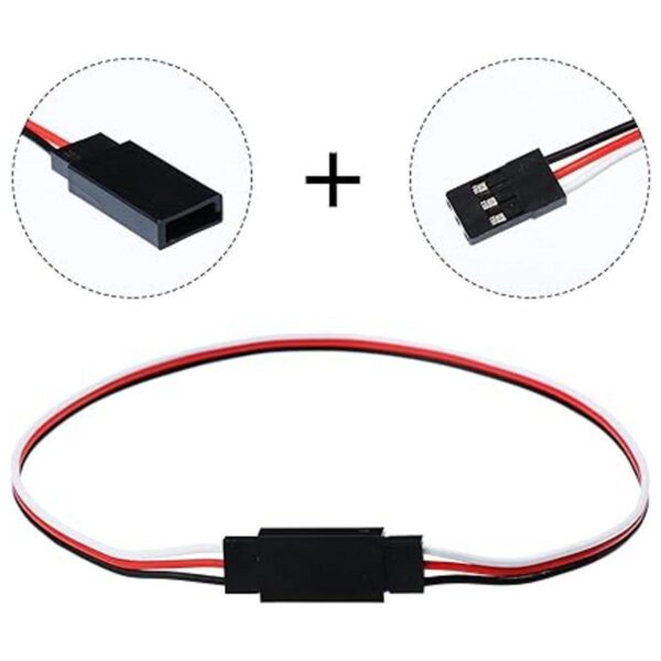 102030 PCS color rojo y blanco negro 3 Terminal Macho a_3