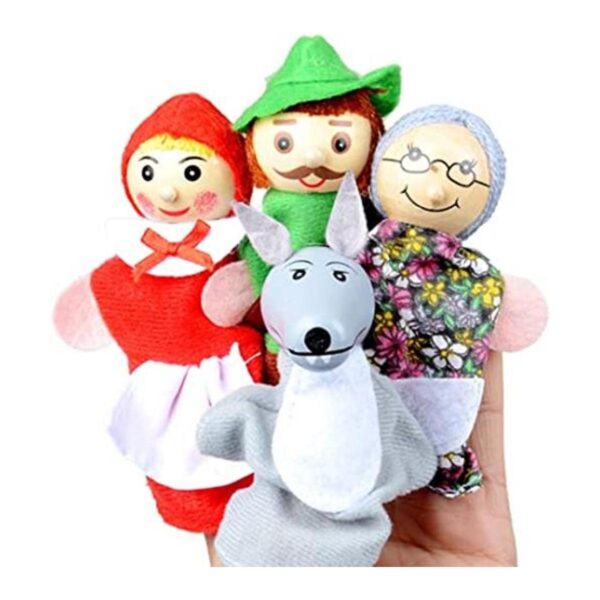 Little Red Riding Hood Finger Puppet Story Toy Muñeca de_1