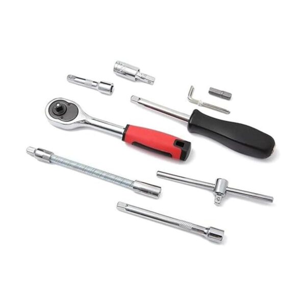 Kit de herramientas mecánicas de 46 piezas de 14 pulgadas