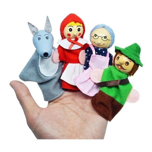 Little Red Riding Hood Finger Puppet Story Toy Muñeca de_2