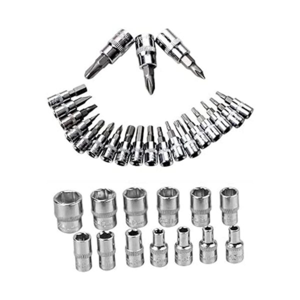 Kit de herramientas mecánicas de 46 piezas de 14 pulgadas
