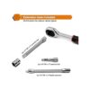 Kit de herramientas mecánicas de 46 piezas de 14 pulgadas