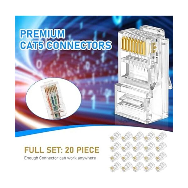 Kit de herramientas de crimpado RJ45 para Cat5 Cat5e Cat6_5