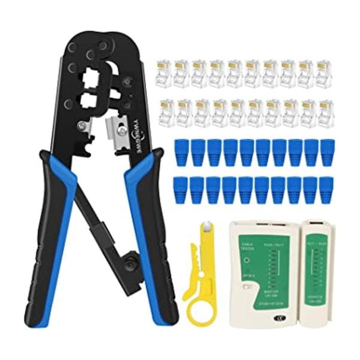 RJ45 Kit de herramientas de prensado Ethernet RJ11