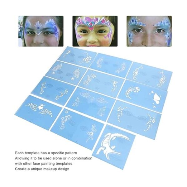 Plantillas de pintura facial para niños y adultos pintura