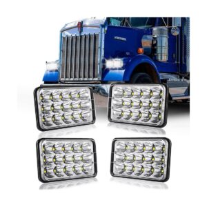 Faros LED de 4 x 6 pulgadas aprobados por el DOT 4 piezas_1