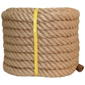 Cuerda de yute de manila trenzada 1 pulgada x 50 pies