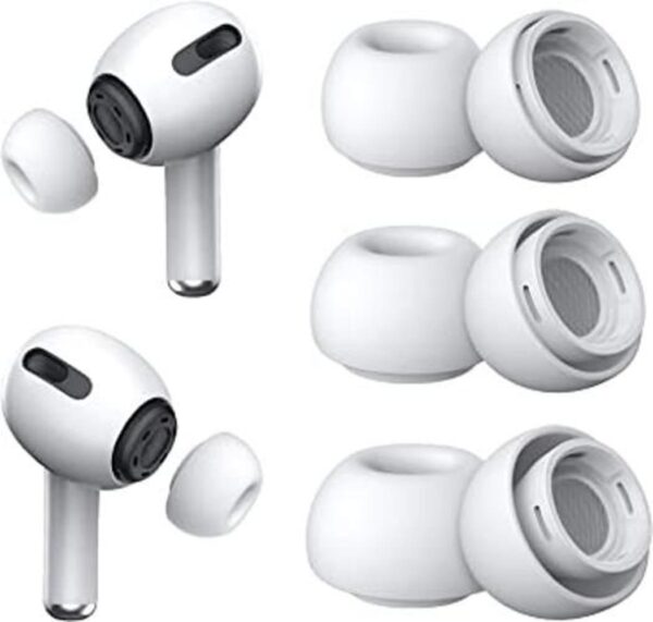 3 pares puntas de repuesto para Airpods Pro con orificio_1