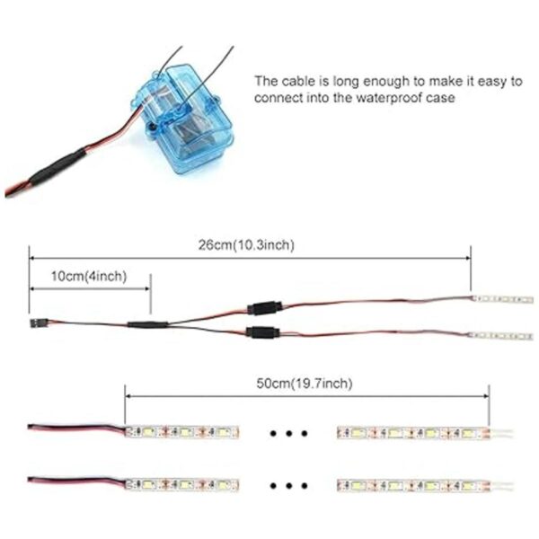 Tiras de luz LED impermeables para coches a control_4