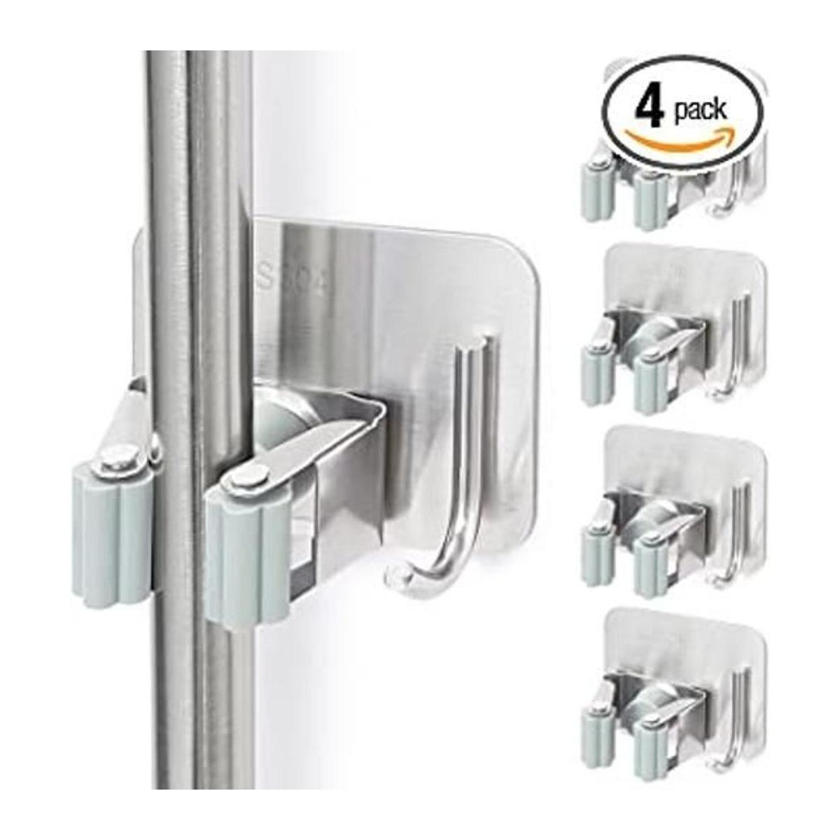 Soporte de escoba para montaje en pared autoadhesivo