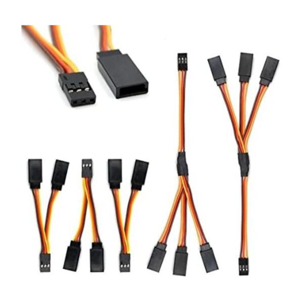Cable divisor de arnés servo Y 3 pines conector macho a_1