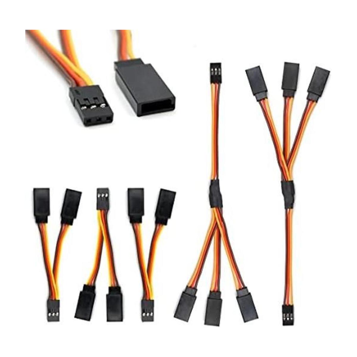 Cable divisor de arnés servo Y 3 pines conector macho a
