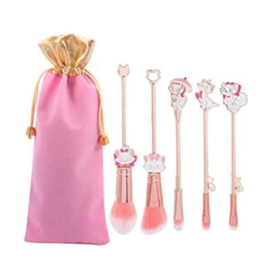 Marie Juego de 5 pinceles de maquillaje para gatos de_1