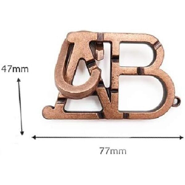 SHUYUE ABC Rompecabezas de metal con cerradura de_2