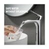 YUNDOOM Grifo de baño cromado para lavabo de baño con un_2