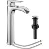 YUNDOOM Grifo de baño cromado para lavabo de baño con un_1