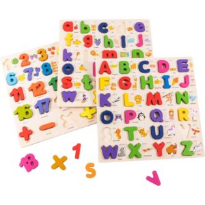 XJYQJD Rompecabezas de clavijas de madera para niños_1