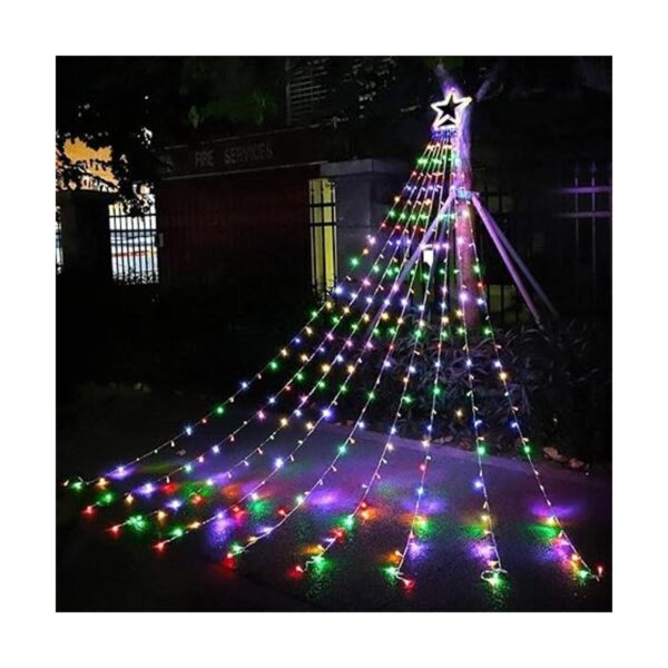 Guirnalda de luces de estrella para decoración de Navidad_2