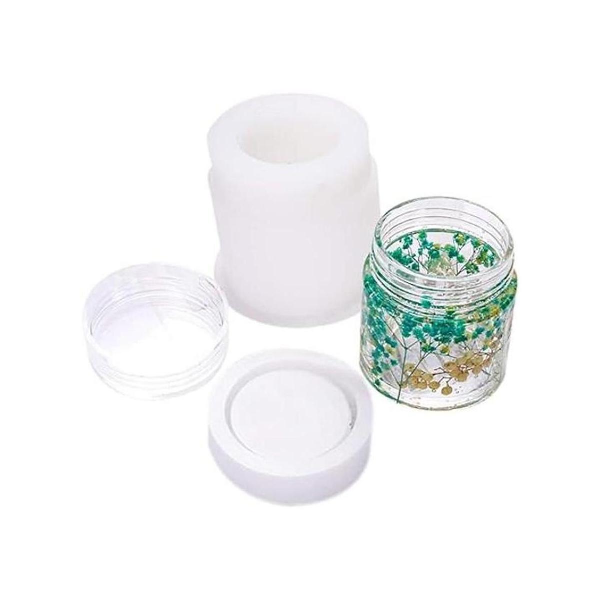 Moldes de resina de 4 estilos para hacer joyas tarros de