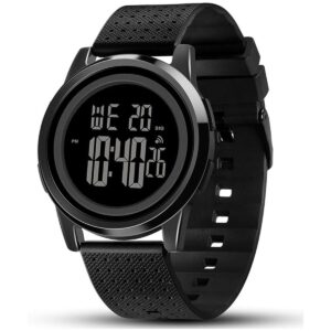 YUINK Mens Watch UltraThin Digital Sports Watch Waterproof_1