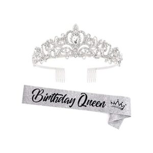 Juego de corona de diamantes de imitación y banda de_1