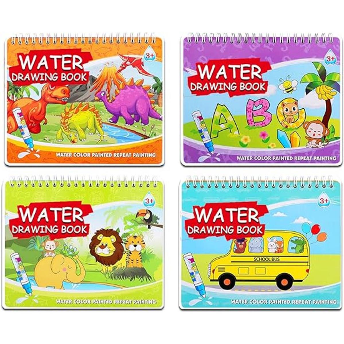 Paquete de 4 libros de dibujo al agua libros de dibujo