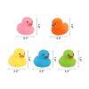 Juguetes de pato de baño 15 piezas coloridos mini patos_5