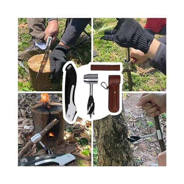 Bushcraft Gear Taladro de mano herramientas de_5