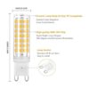 Bombilla LED G9 regulable 6 W blanco cálido 3000 K G9_4