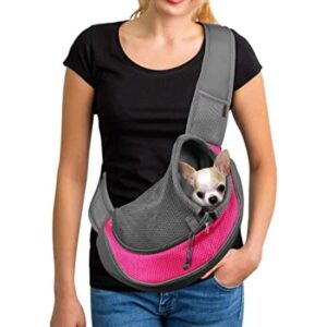 Bolsa de transporte de malla transpirable para perros y_1