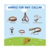 YUEPET Clips de seguridad para perro paquete de 5 clips