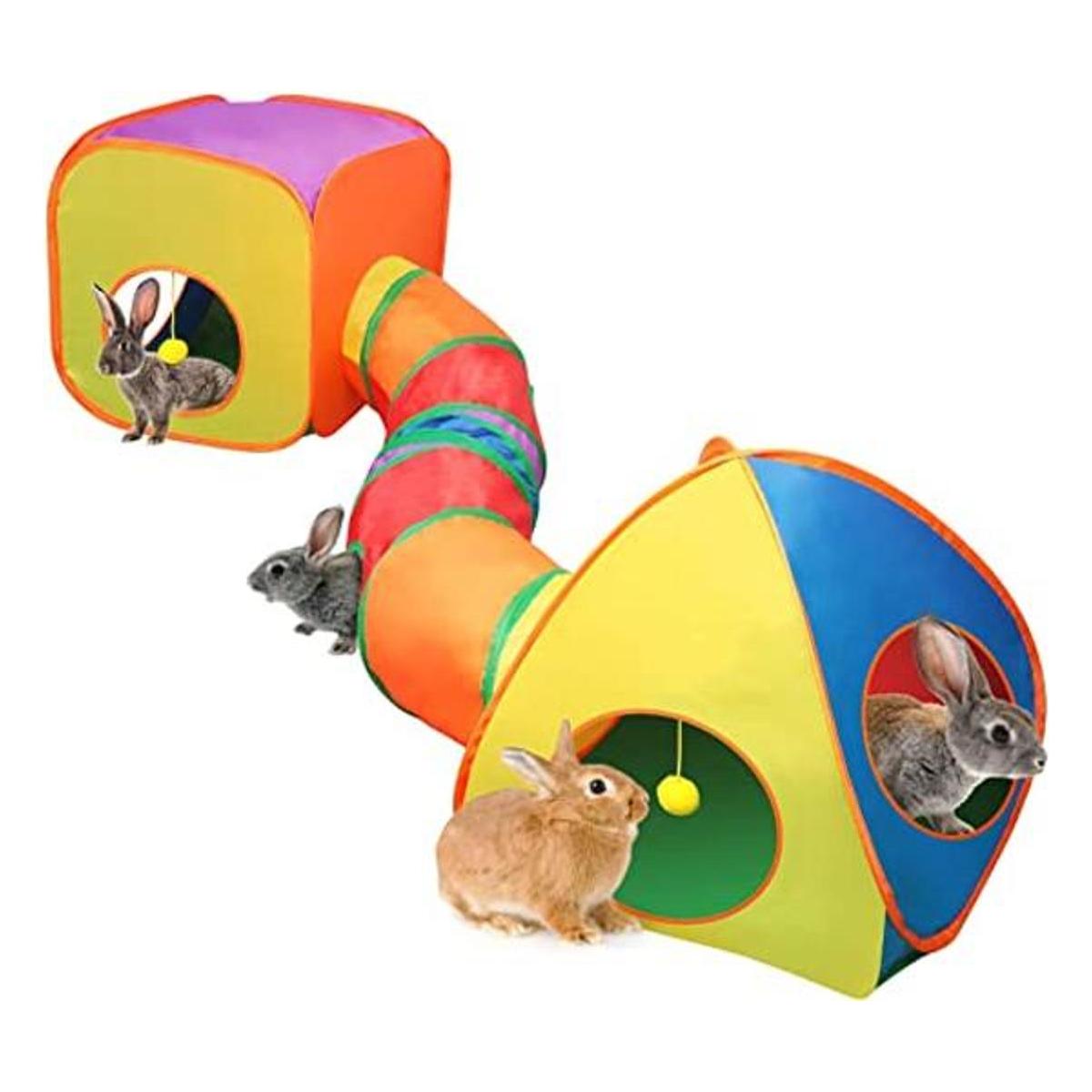 Túnel de conejo y cubo tienda de campaña plegable