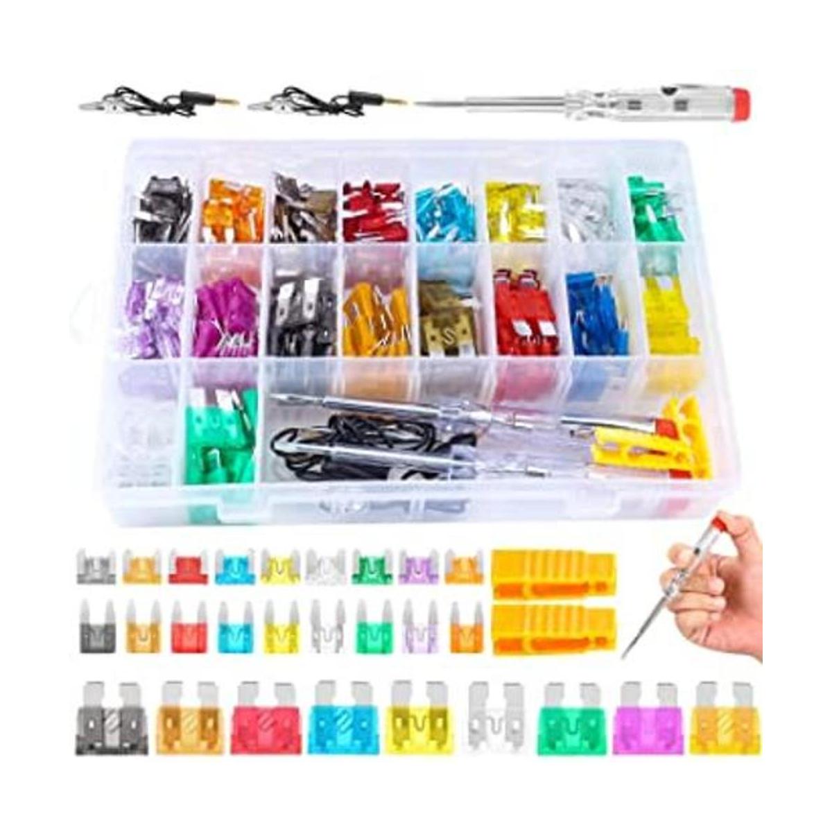 Kit surtido de 310 fusibles de automóvil estándar y mini