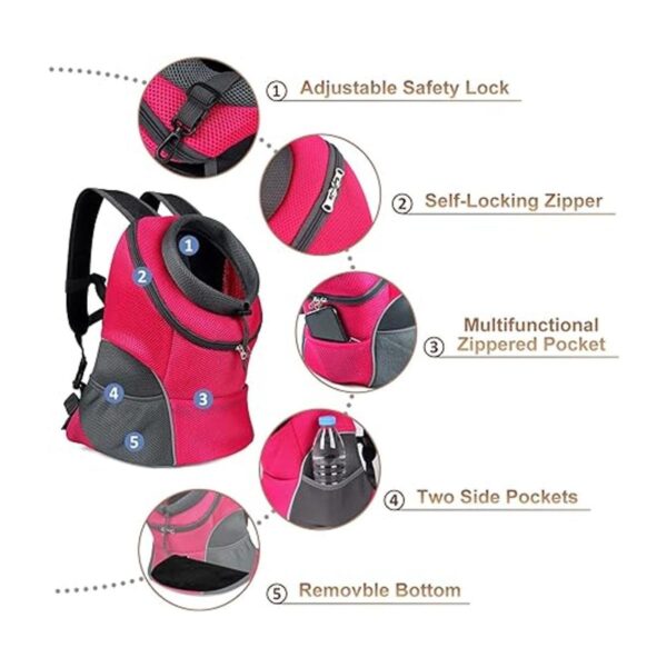 YUDODO Mochila para perros pequeños medianos y gatos_5