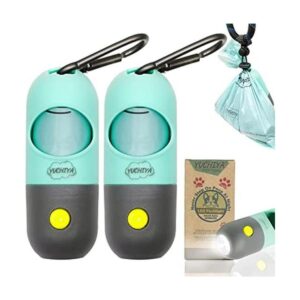 Soporte para bolsas de excremento de perro con linterna_1