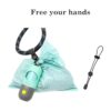 Soporte para bolsas de excremento de perro con linterna_3