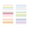 YUBX Juego de cintas Washi de colores lisos cintas_4
