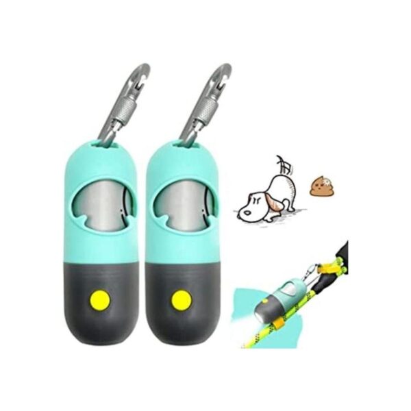 Bolsas de basura para excrementos de perro con linterna_1